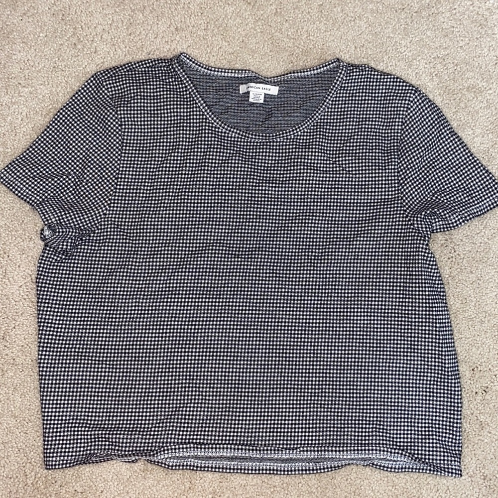 AE gingham top